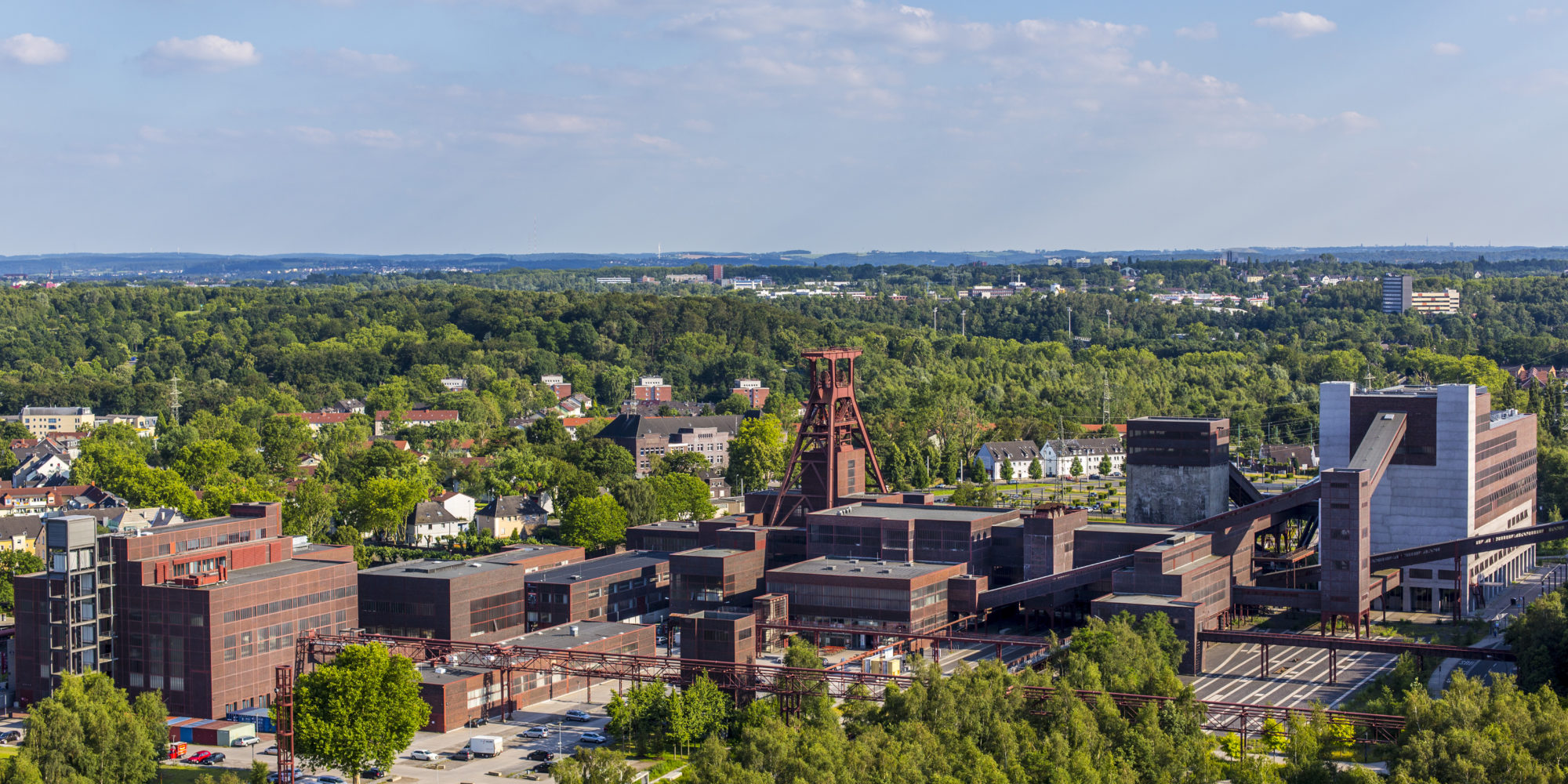 Das Foto zeigt das UNESCO-Welterbe Zollverein in Essen von oben
