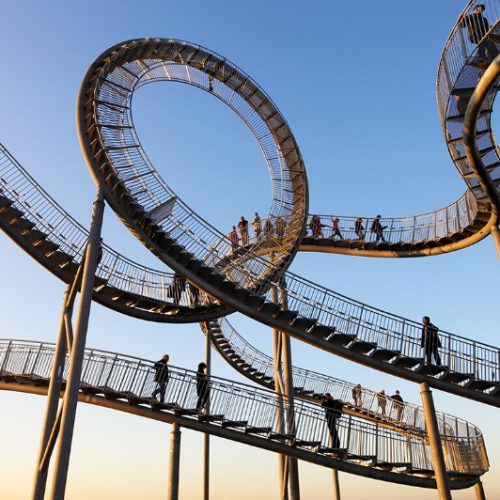 Das Bild zeigt Tiger & Turtle auf der Heinrich-Hildebrandt Höhe in Duisburg