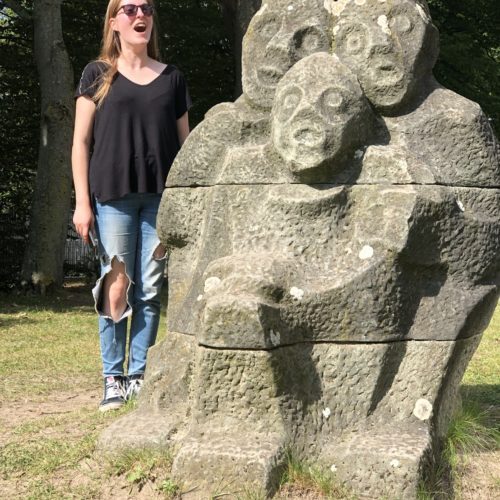 Das Bild zeigt die Skulptur der Torschrei in Herne