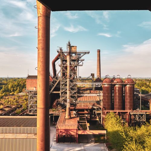 Das Foto zeigt den Landschaftspark Duisburg-Nord