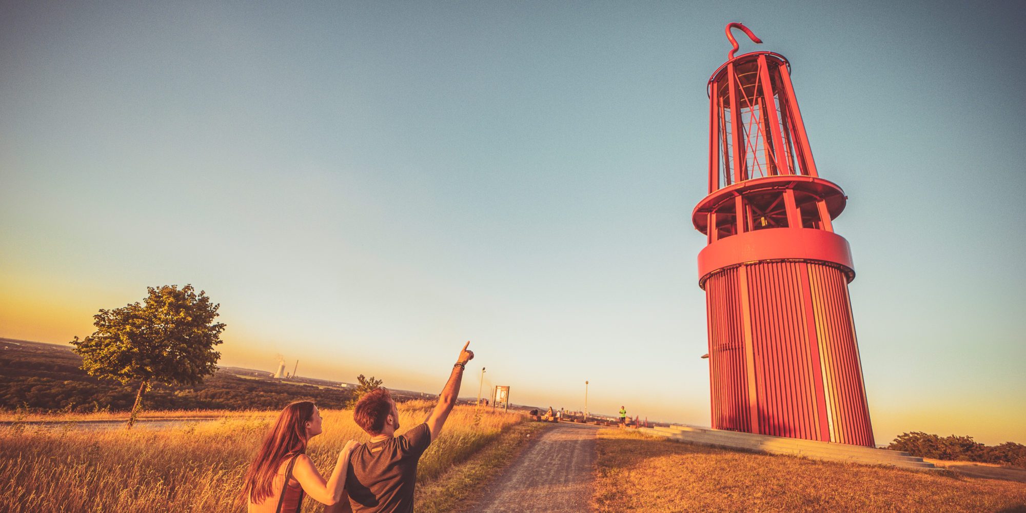 La photo montre la lampe sur le tas de Rheinpreußen