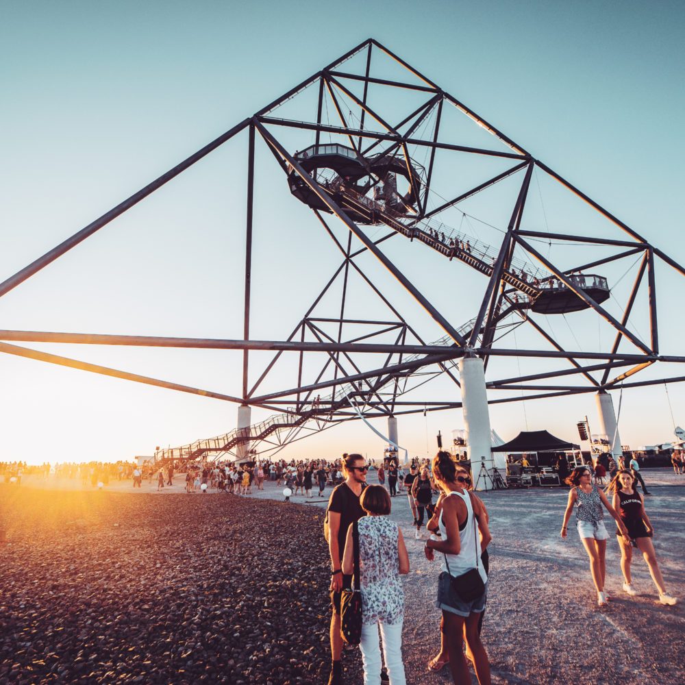 Das Bild zeigt den Tetraeder Bottrop