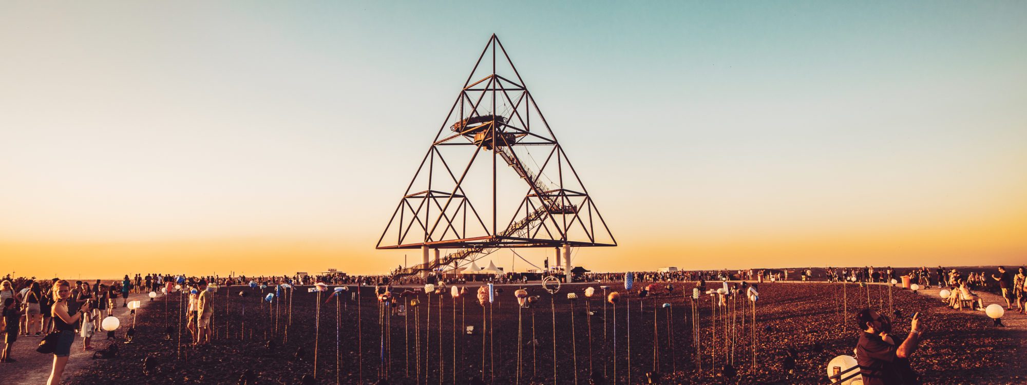 La photo montre le tétraèdre de Bottrop