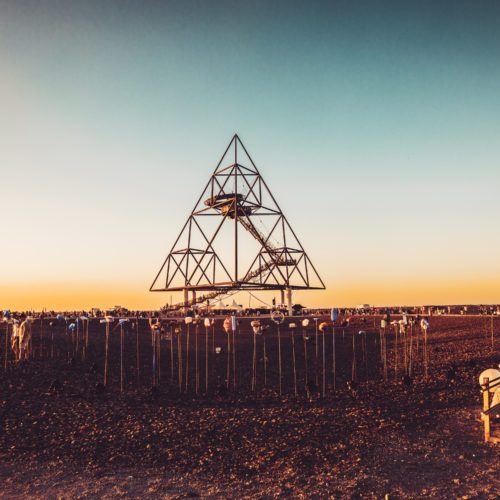 Das Bild zeigt den Tetraeder in Bottrop