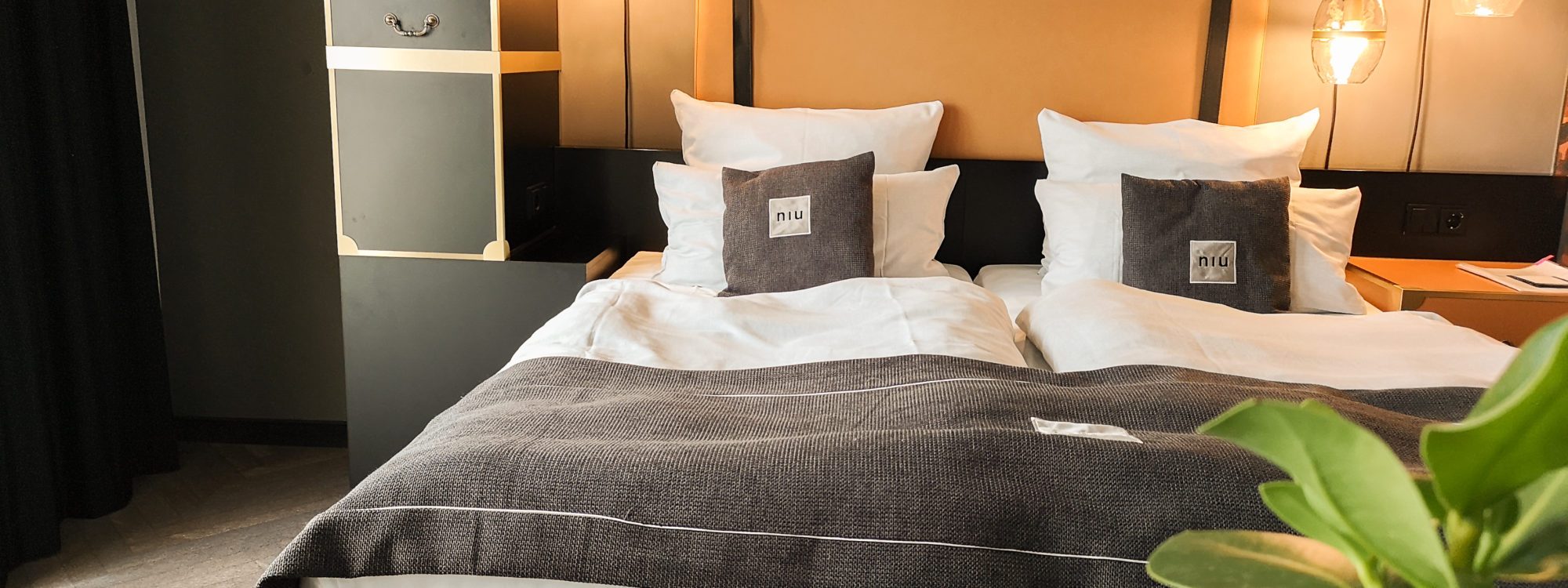 Das Foto zeigt ein Zimmer im Hotel the niu Cobbles in Essen