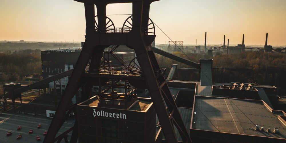 Das Bild zeigt den Doppelbock auf Zollverein