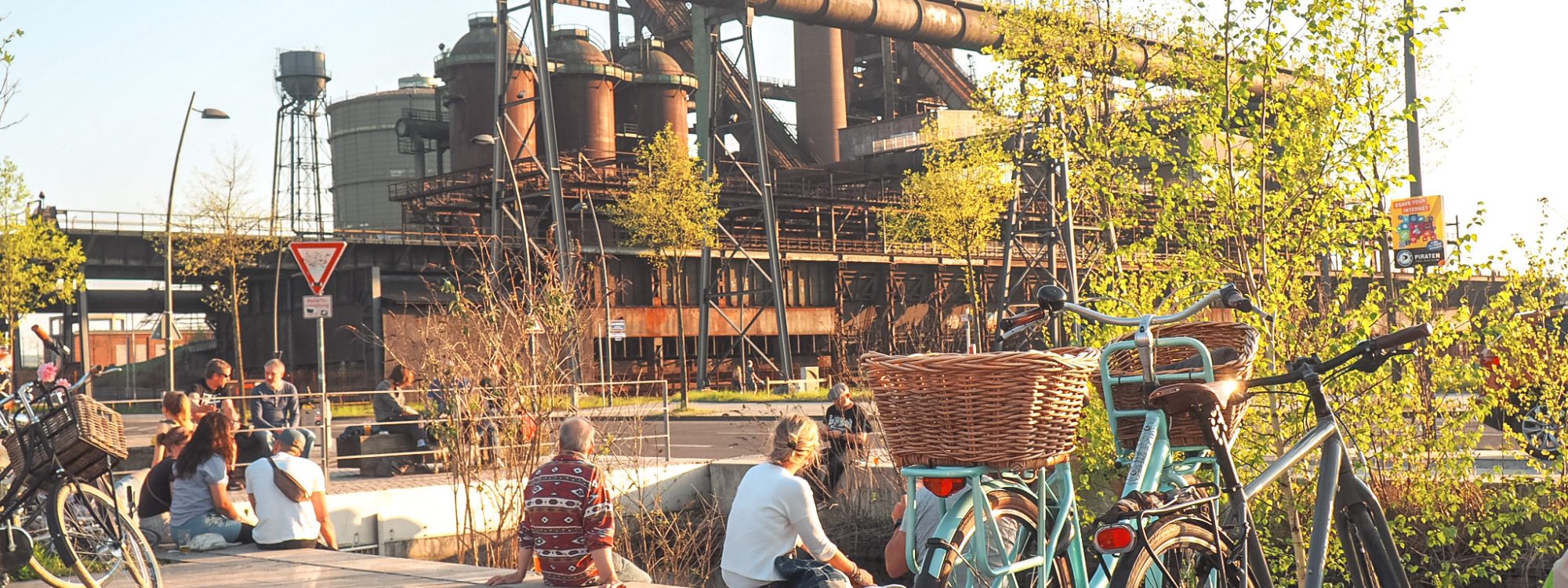 Das Bild zeigt den Blick auf Phoenix West Dortmund