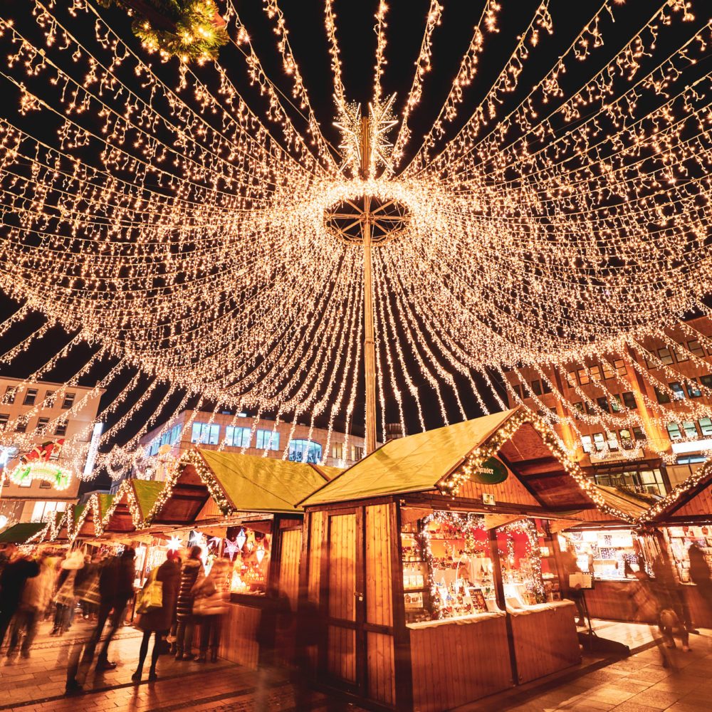 Das Foto zeigt den Weihnachtsmarkt Essen