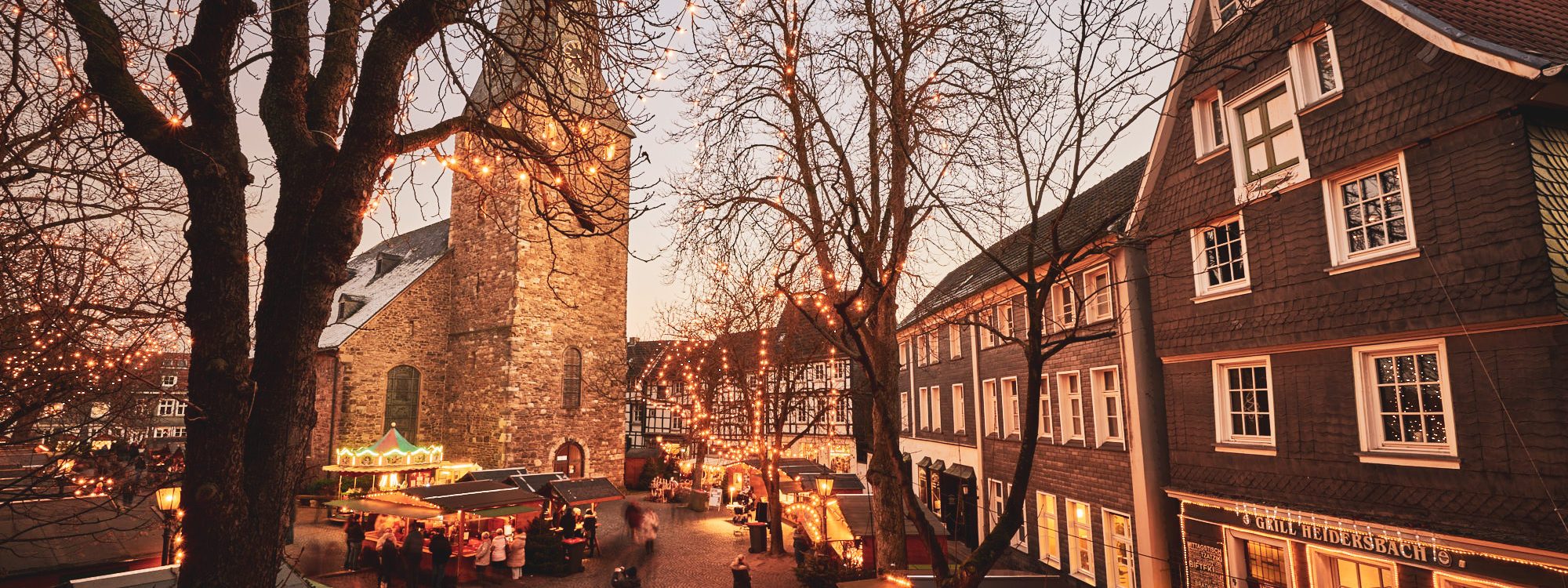 Das Foto zeigt den Weihnachtsmarkt Hattingen