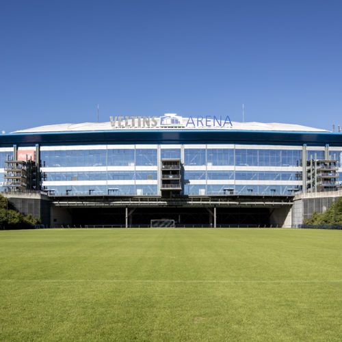 Das Bild zeigt die Arena auf Schalke in Gelsenkirchen