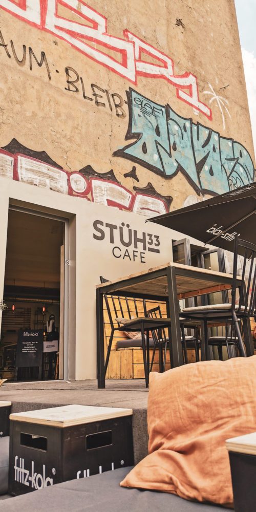 Das Foto zeigt das Café Stüh33 im Kortländer Kiez in Bochum
