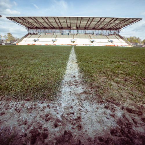 Das Bild zeigt das Stadion von RWE in Essen