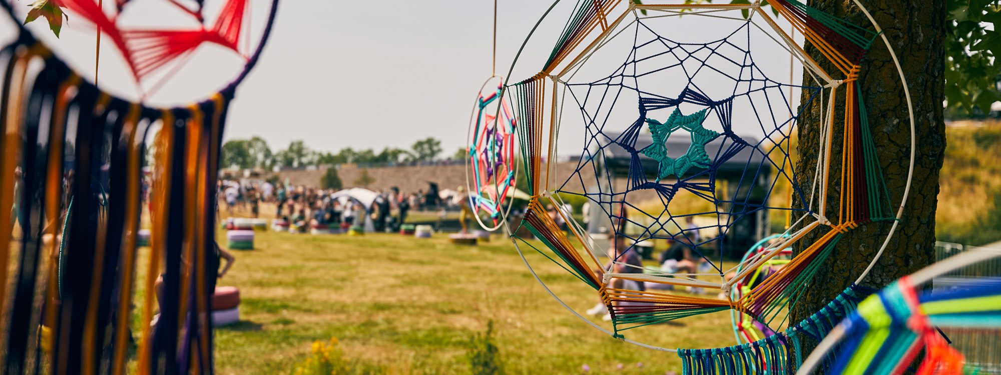 Das Bild zeigt Traumfänger auf dem Paluma Festival