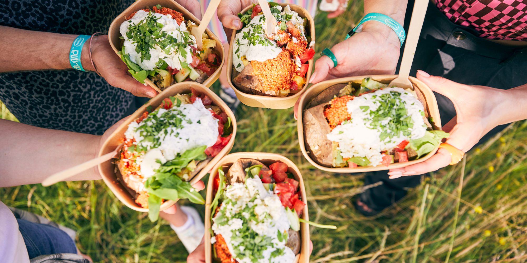 Das Bild zeigt Essen auf dem Paluma Festival