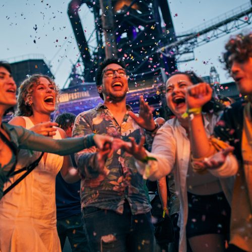 Das Bild zeigt Personen auf dem Traumzeitfestival Duisburg