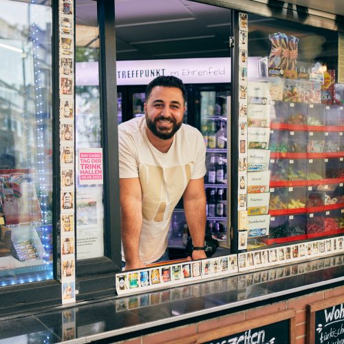 The picture shows Hayri from the kiosk to the philosopher