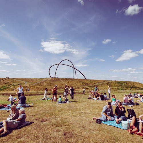 Das Bild zeigt das Sunset Picknick auf der Halde Hoheward