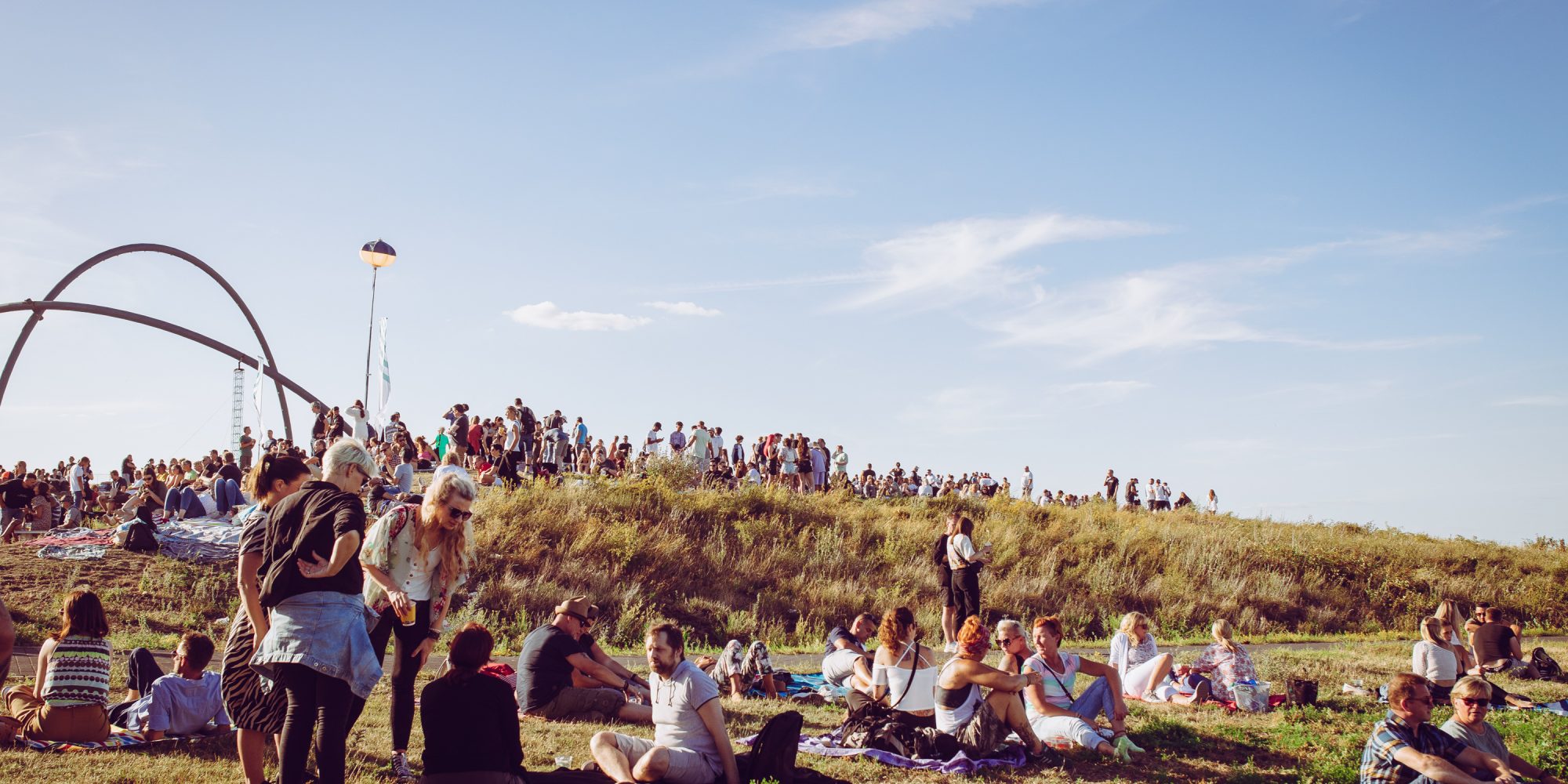 Das Bild zeigt das Sunset Picknick auf der Halde Hoheward