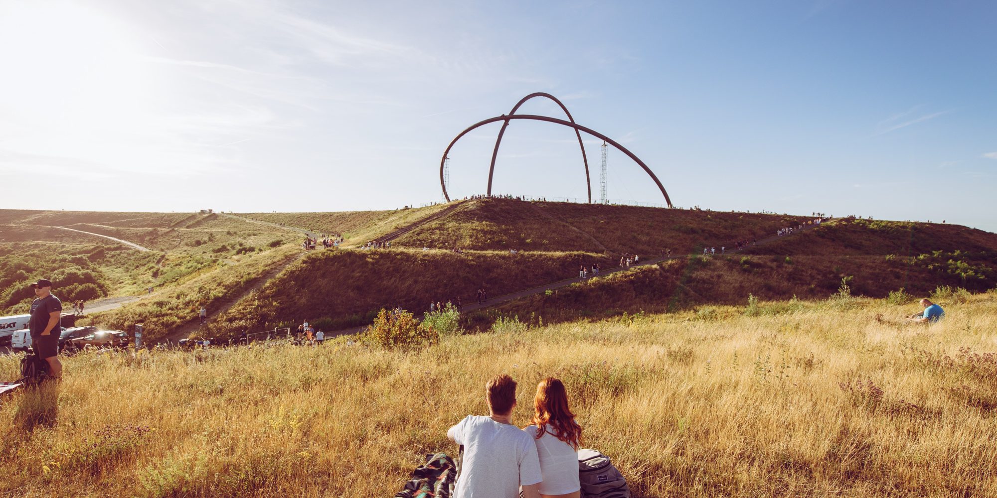 Das Bild zeigt das Sunset Picknick auf der Halde Hoheward